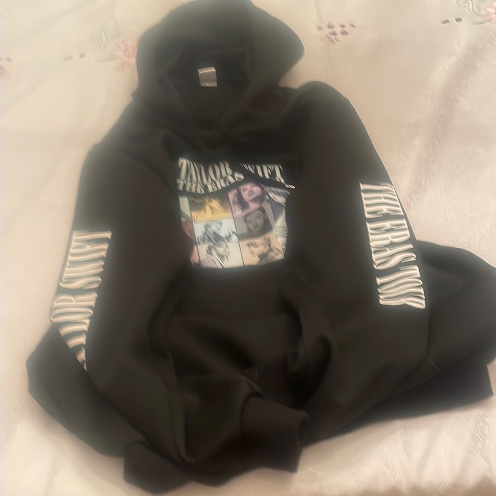 Black Graphic Hoodie